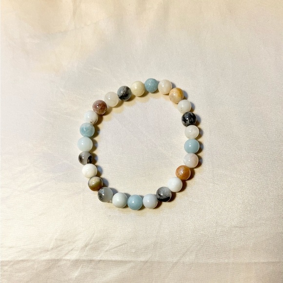 New: 8mm Handmade Rainbow Aventurine Natural Crystal Bead Bracelet - Picture 2 of 2